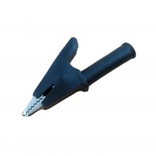 1* Plastic Handle Metal Alligator Clip, Black, Support 4MM Banana Connector (AGC-001BK)