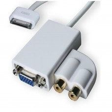 Apple iPad dock connector naar VGA + Audio kabel (AP1010-VGA-WA) Apple iPad dock connector naar VGA + Audio kabel (AP1010-VGA-WA)