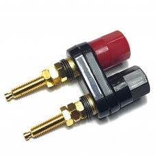 Dual Binding Post Terminal - Speaker / Test Leads Connector - Banana Socket (BA-DB001)