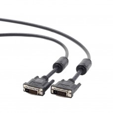 Cablexpert-Gembird DVI-D Dual Link M/M, 4.5m, Zwart (D4001-CC-DVI2-BK-15) Cablexpert-Gembird DVI-D Dual Link M/M, 4.5m, Zwart (D4001-CC-DVI2-BK-15)