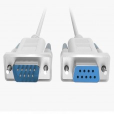 DB9 Male to Female Cross Modem Cable,1.5m White (DB9CM-SK-D7001) DB9 Male to Female Cross Modem Cable,1.5m White (DB9CM-SK-D7001)