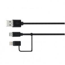 Goji 2in1 Data Cable MFI Lightning & microUSB 1m Black (G2IN117C) Goji 2in1 Data Cable MFI Lightning & microUSB 1m Black (G2IN117C)