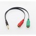 Audio Jack 3.5mm Y-Splitter, Stereo+Microfoon, platte kabel, wit/rood (JACK-PH-SP1) Audio Jack 3.5mm Y-Splitter, Stereo+Microfoon, platte kabel, wit/rood (JACK-PH-SP1)