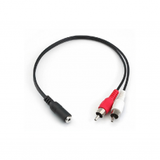 Jack 3.5mm Stereo Female to Dual RCA Stereo Audio Adapter Cable,0.2m (JACKRCA-FM02) Jack 3.5mm Stereo Female to Dual RCA Stereo Audio Adapter Cable,0.2m (JACKRCA-FM02)