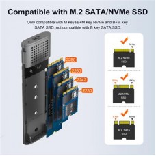 USB-C + USB-A M.2 NVME & M.2 NGFF Dual Protocols M2 SSD Enclosure (K1691) USB-C + USB-A M.2 NVME & M.2 NGFF Dual Protocols M2 SSD Enclosure (K1691)