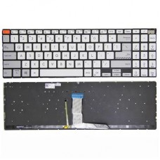 Notebook keyboard for Asus Vivobook Pro 16X M7600 with backlit Silver (KBAS142B) Notebook keyboard for Asus Vivobook Pro 16X M7600 with backlit Silver (KBAS142B)