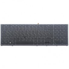 Notebook keyboard for HP Zbook 15 17 G3 G4 with pointer frame backlit German (KBHQ229DE) Notebook keyboard for HP Zbook 15 17 G3 G4 with pointer frame backlit German (KBHQ229DE)