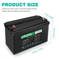 Lifepo4 battery 12.8V 100Ah accu for Camping / Solar System /Home Alarm Systems (LFP-TWLFP12100)
