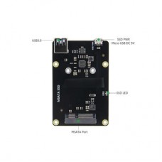 MSATA SSD bracket for RaspBerry Pi 3 model B / 2B / B + (MSATA-X850V3) MSATA SSD bracket for RaspBerry Pi 3 model B / 2B / B + (MSATA-X850V3)