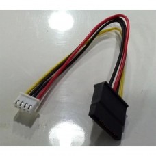 4-Pin Floppy FDD Female to 15-Pin SATA Female Power Cable,20cm (P1010-FDD4P-SATA15P) 4-Pin Floppy FDD Female to 15-Pin SATA Female Power Cable,20cm (P1010-FDD4P-SATA15P)