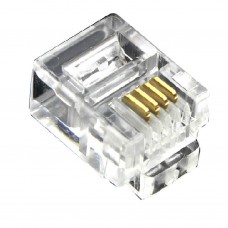 RJ11 Connector 6P4C(100st) (RJ11-6P4C) RJ11 Connector 6P4C(100st) (RJ11-6P4C)