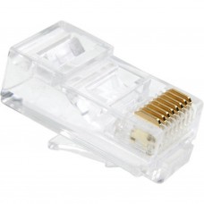 RJ45 Connector, niet afgeschermd geschikt voor soepele kern (100st) (RJ45) RJ45 Connector, niet afgeschermd geschikt voor soepele kern (100st) (RJ45)