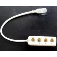 Network RJ45 to RJ11(1 TO 4) adapter (RJ45-4RJ11) Network RJ45 to RJ11(1 TO 4) adapter (RJ45-4RJ11)