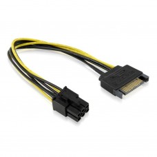 SATA 15P Supply to 6P Graphics Card Supply Converter (S1010-15P-6P) SATA 15P Supply to 6P Graphics Card Supply Converter (S1010-15P-6P)