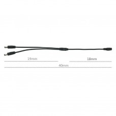 DC voeding splitter 1 naar 2 voor CCTV camera (SAC-1-2) DC voeding splitter 1 naar 2 voor CCTV camera (SAC-1-2)