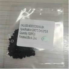 2.5 SSD Repair Screw Countersunk Head Cross Black Zinc KM3*4.8 D4*0.7 100pcs/set (SS-KM3048D4007-BK)