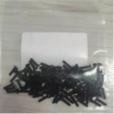 Notebook Computer Repair Screw Thin Flat Wafer Head Cross Black Zinc CM2*7 D=4.0*0.5 100pcs/set (SS-M2070D4005-BK)